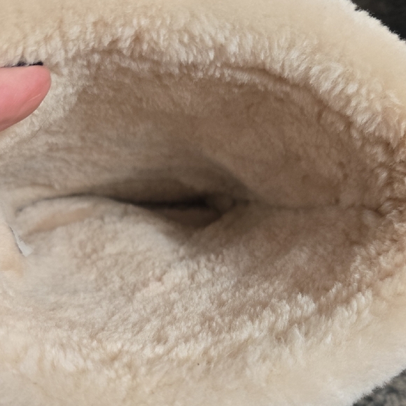 Michael Kors Camel Suede Boots with Shearling Trim Used Size 10 - Picture 11 of 11